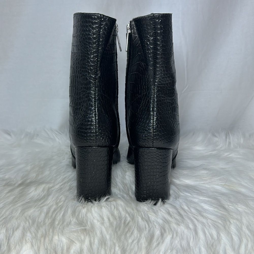 Aquatalia Posey Croc Embossed Weatherproof Boots Sz 8 — image 4 of 7